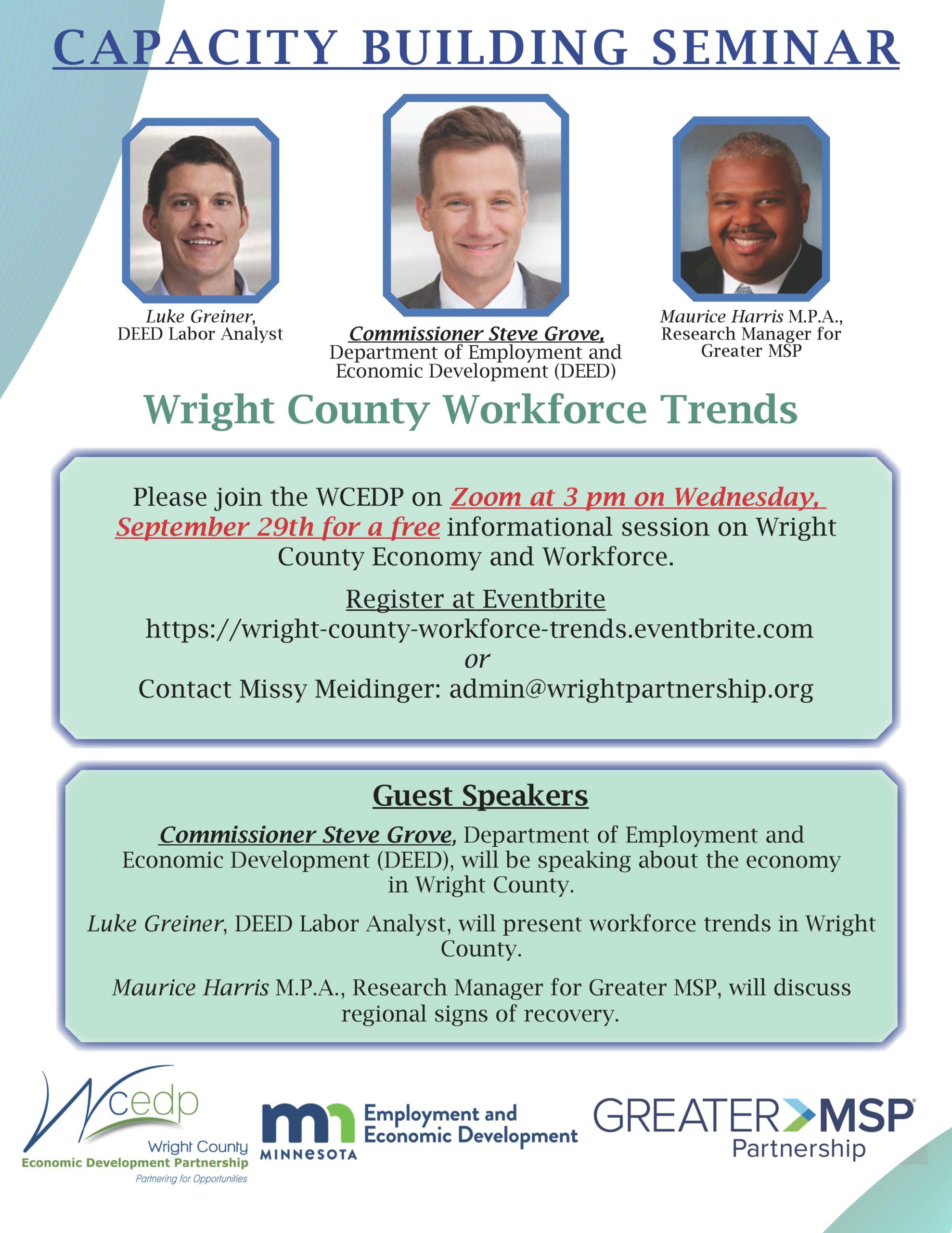 Capacity Building Seminars Invite